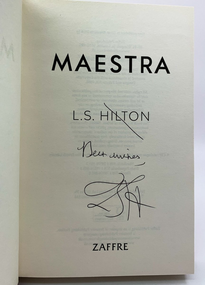 Hilton, L S - Maestra - SIGNED | signature page