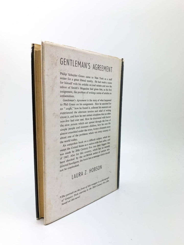 Hobson, Laura Z - Gentleman's Agreement | back cover