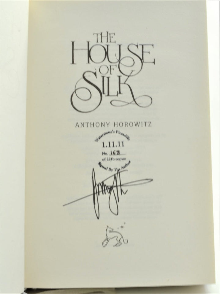 Horowitz, Anthony - The House of Silk - SIGNED | signature page