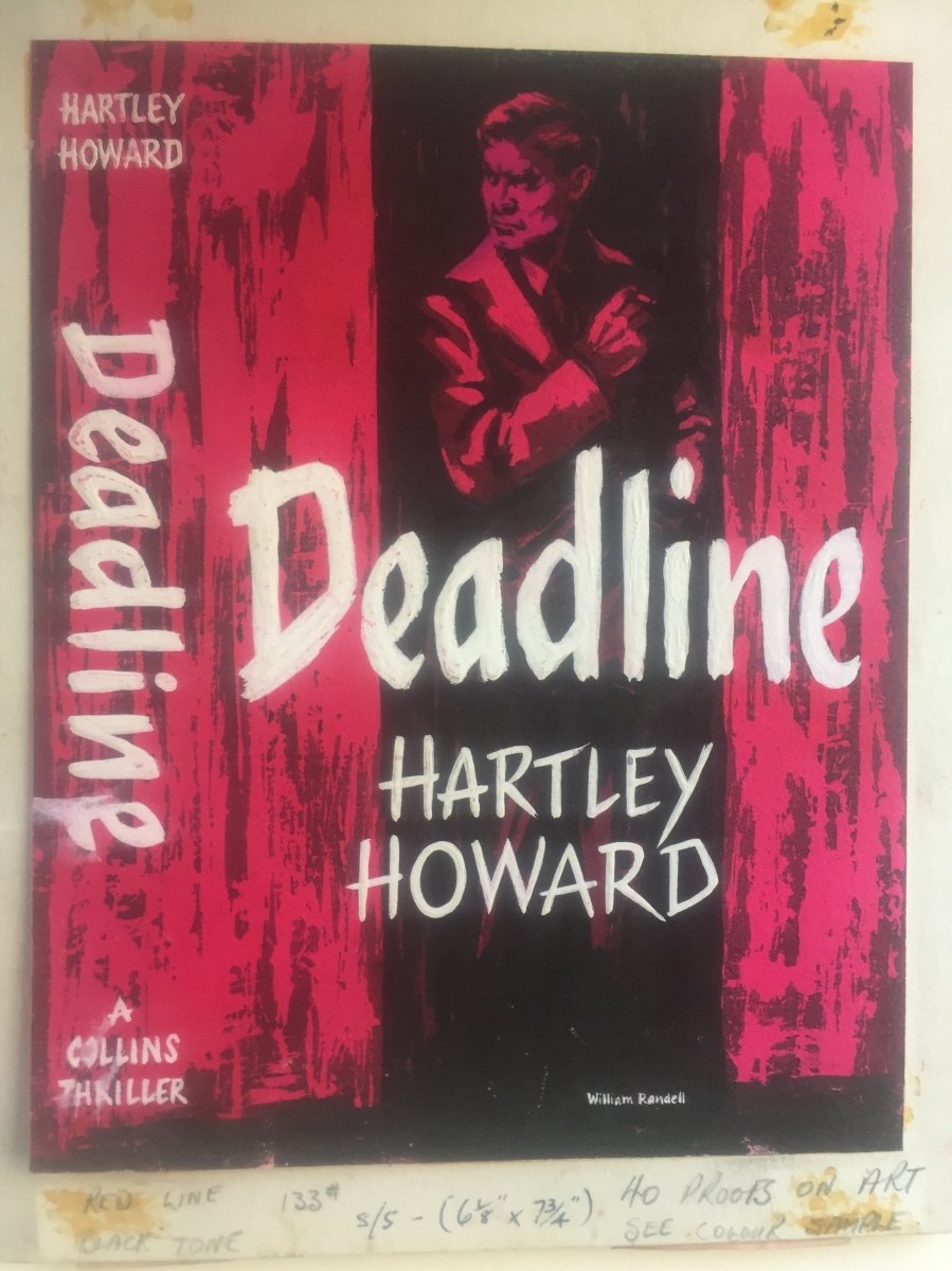 Howard, Hartley - Deadline (Original Dustwrapper Artwork) | sample illustration