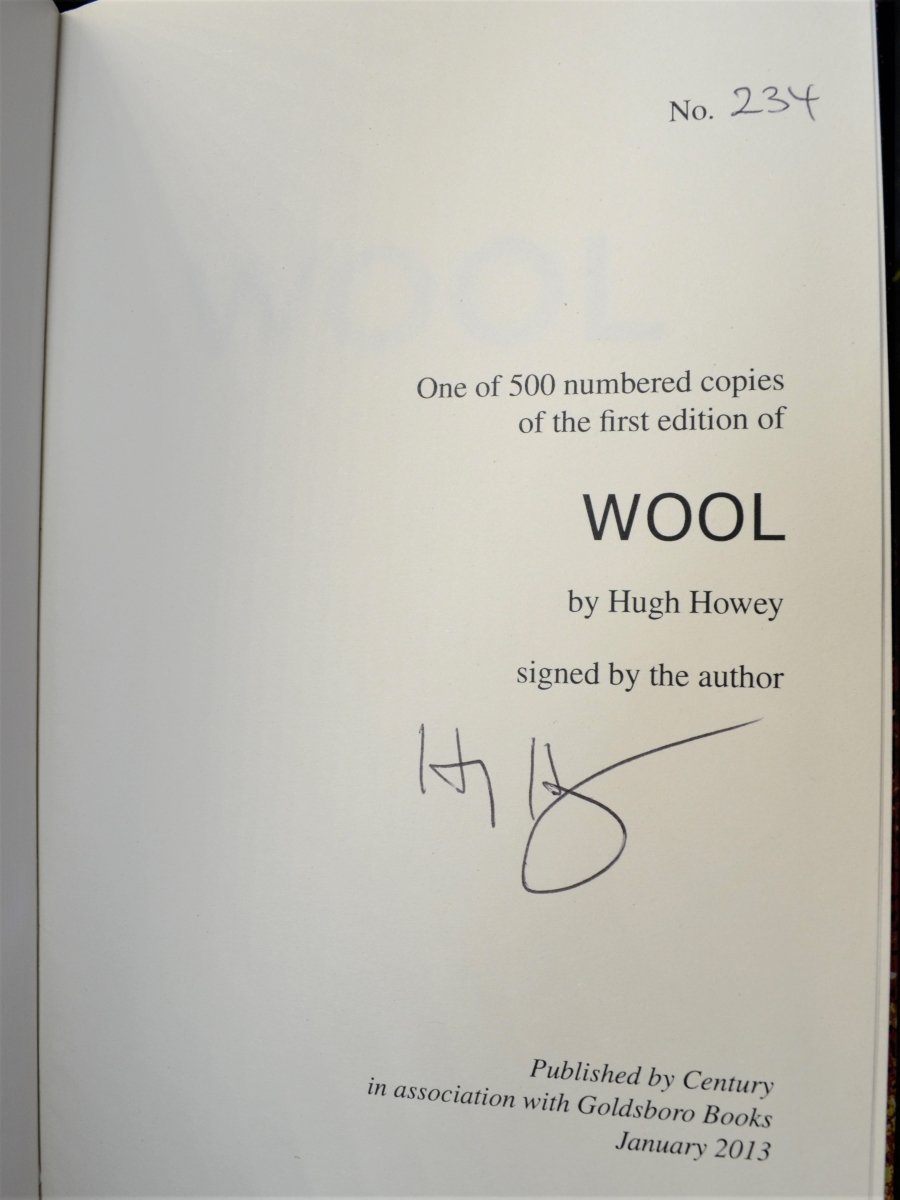 Howey, Hugh - Wool - Slipcased limited edition (SIGNED) | back cover