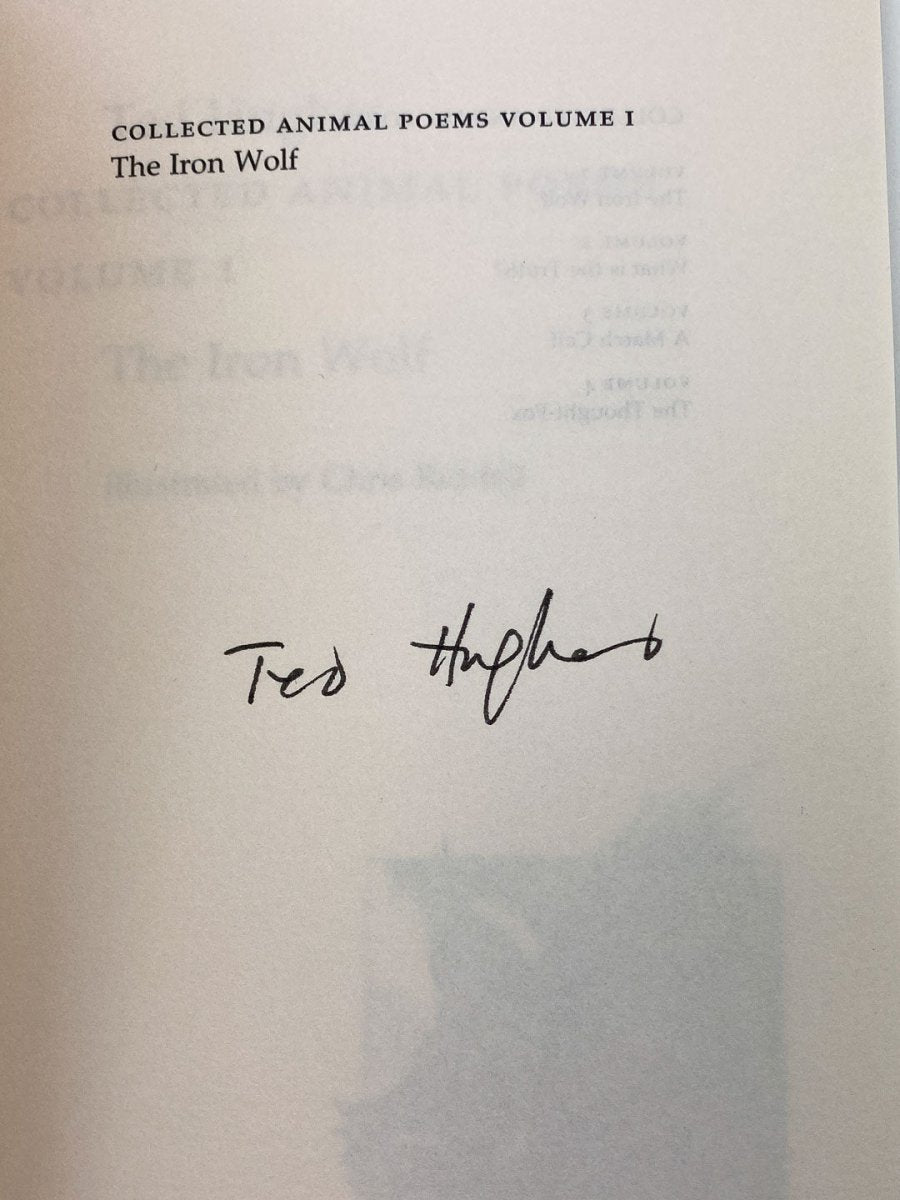Hughes, Ted - Collected Animal Poems - SIGNED | image3