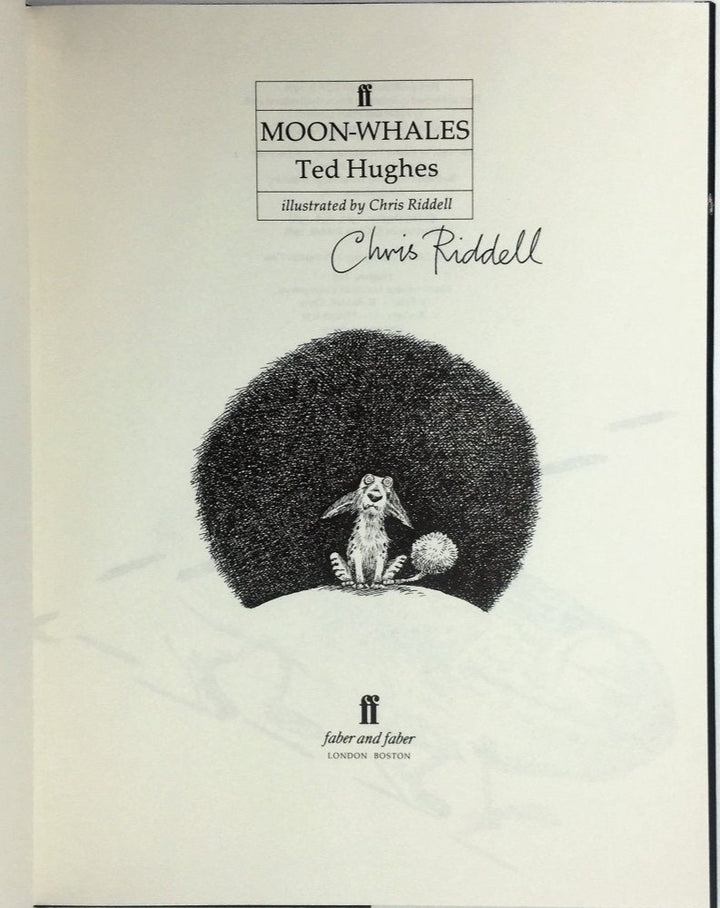 Hughes, Ted - Moon-Whales | back cover