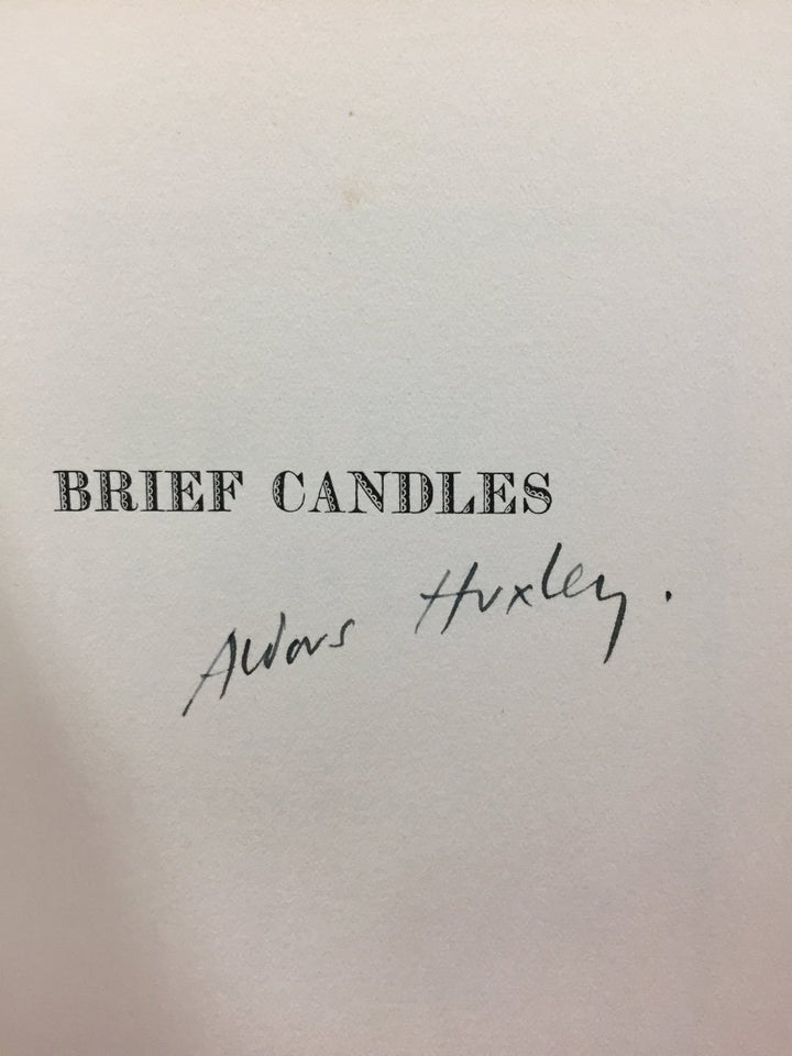 Huxley, Aldous - Brief Candles | back cover