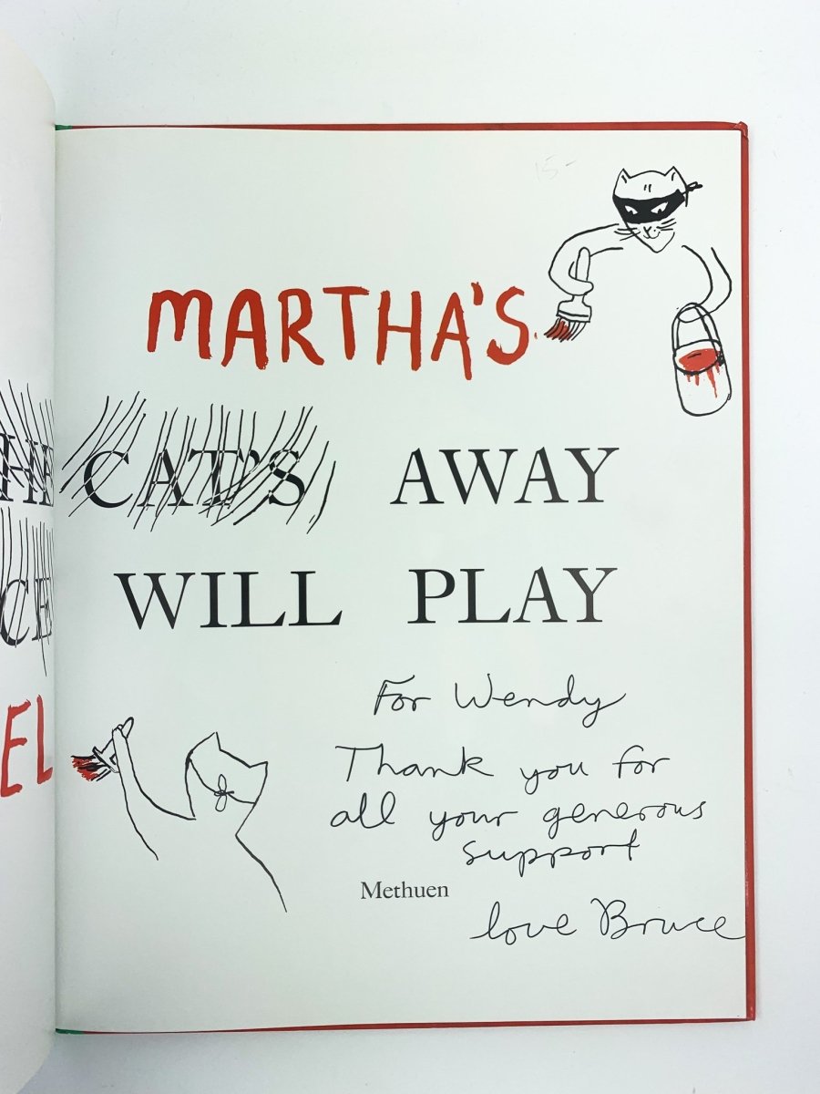 Ingman, Bruce - When Martha's Away - SIGNED | signature page