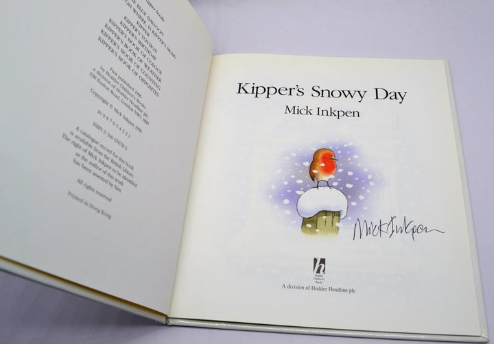 Inkpen, Mick - Kipper's Snowy Day - SIGNED | signature page