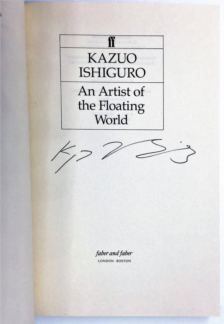 Ishiguro, Kazuo - An Artist of the Floating World | back cover