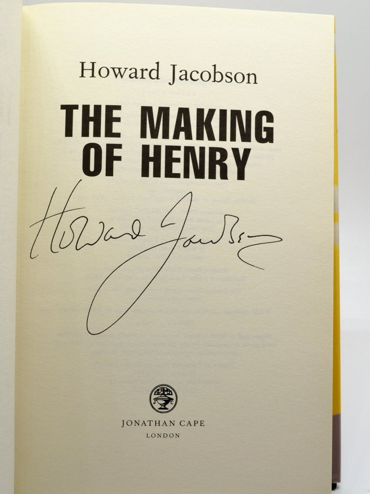 Jacobson, Howard - The Making of Henry | back cover