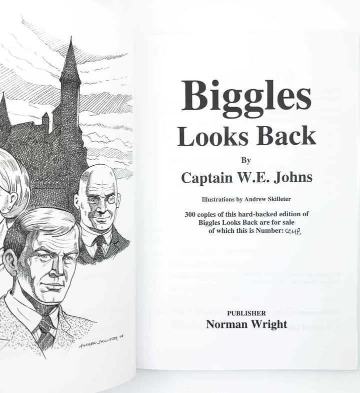 Johns, Captain W E - Biggles Looks Back | signature page