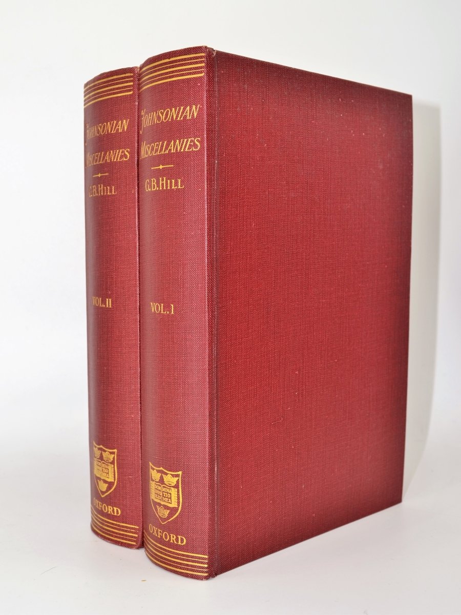 Johnson, Samuel - Johnsonian Miscellanies | front cover