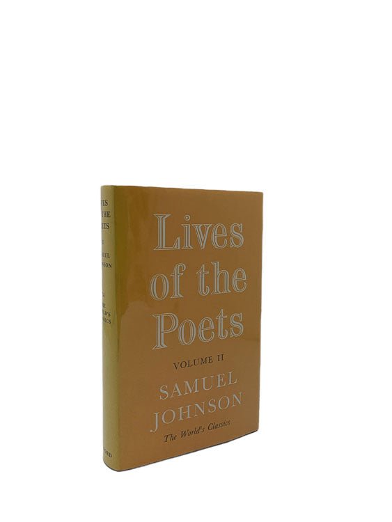 Samuel Johnson Collectable Book | Lives of the English Poets Volume I and Volume II | Cheltenham Rare Books