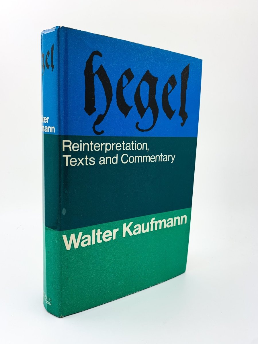 Kaufmann, Walter - Hegel : A Reinterpretation, Texts and Commentary | front cover