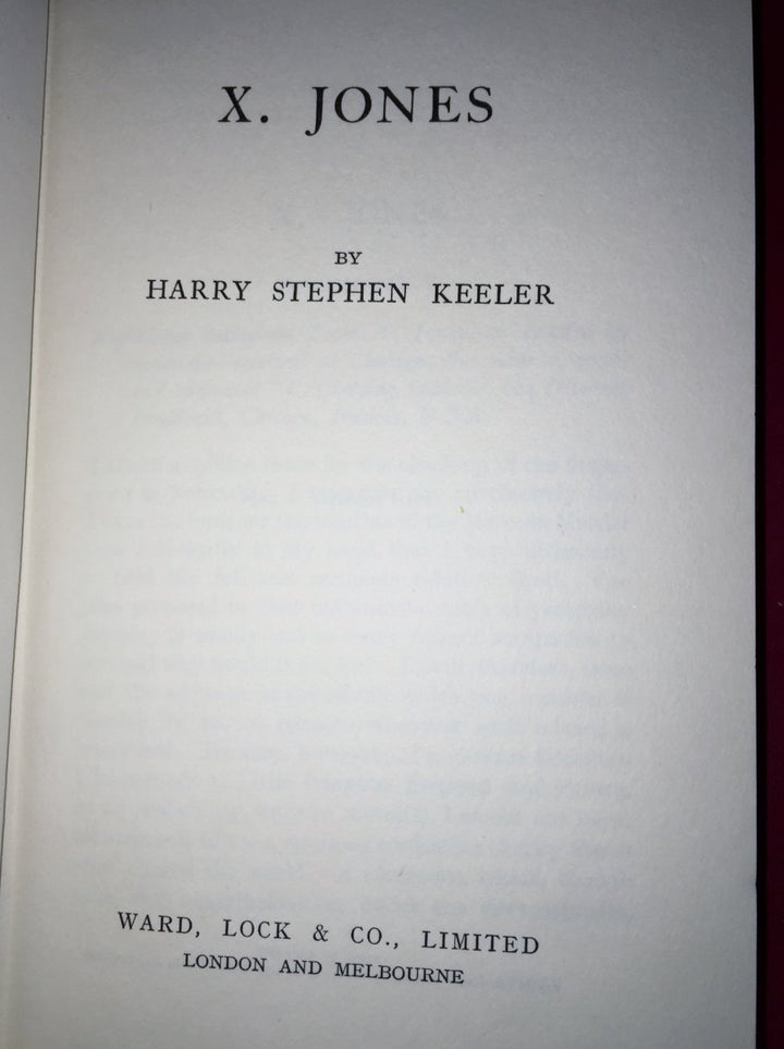 Keeler, Harry Stephen - X Jones | sample illustration