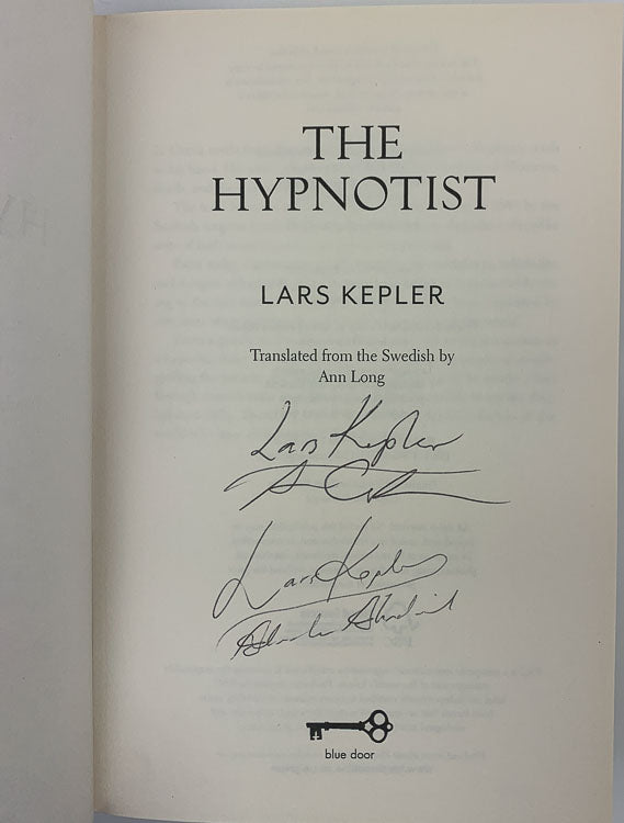 Kepler, Lars - The Hypnotist - SIGNED | signature page