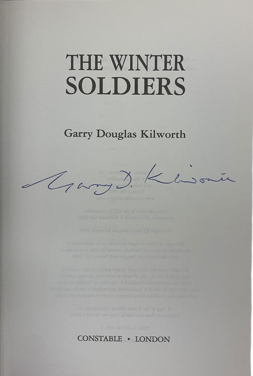 Kilworth, Garry Douglas - The Winter Soldiers - SIGNED | signature page