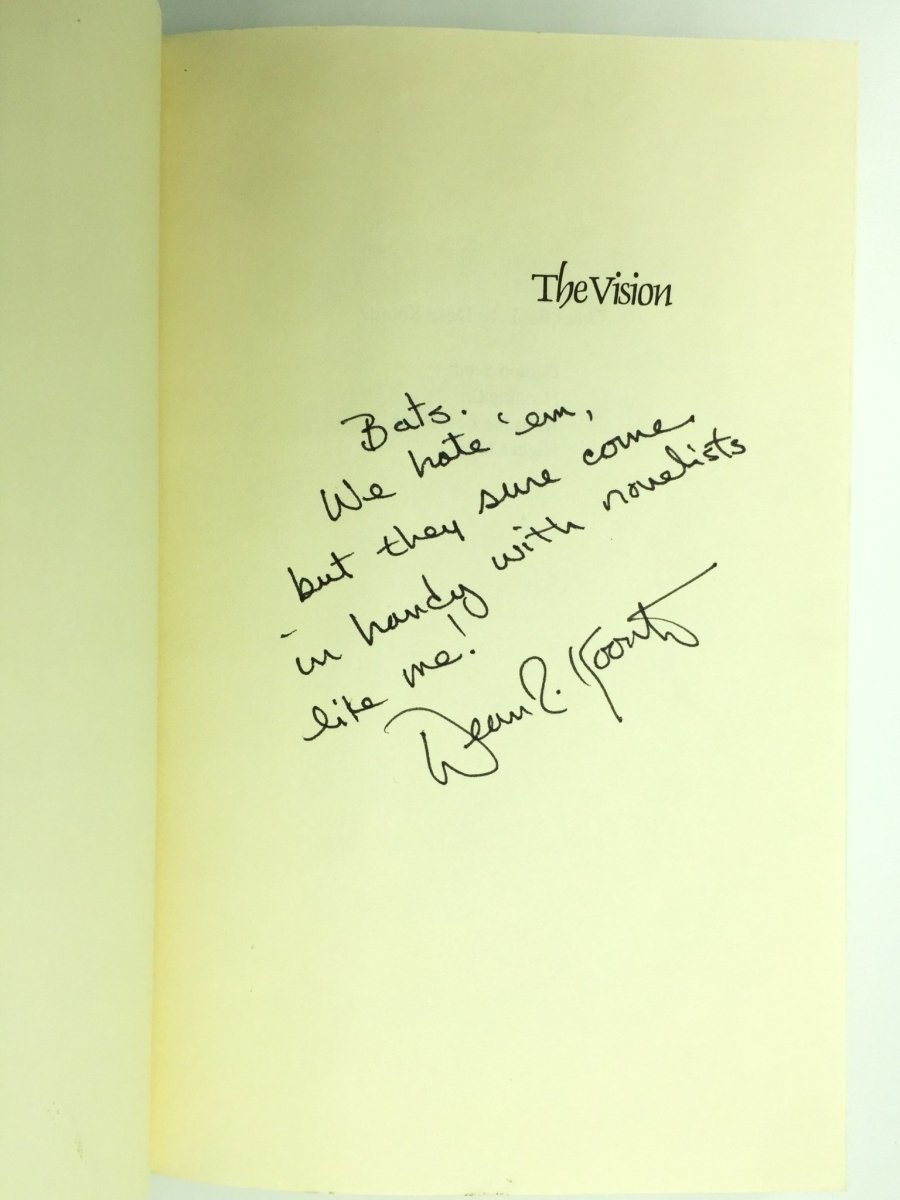 Koontz, Dean - The Vision - SIGNED | back cover