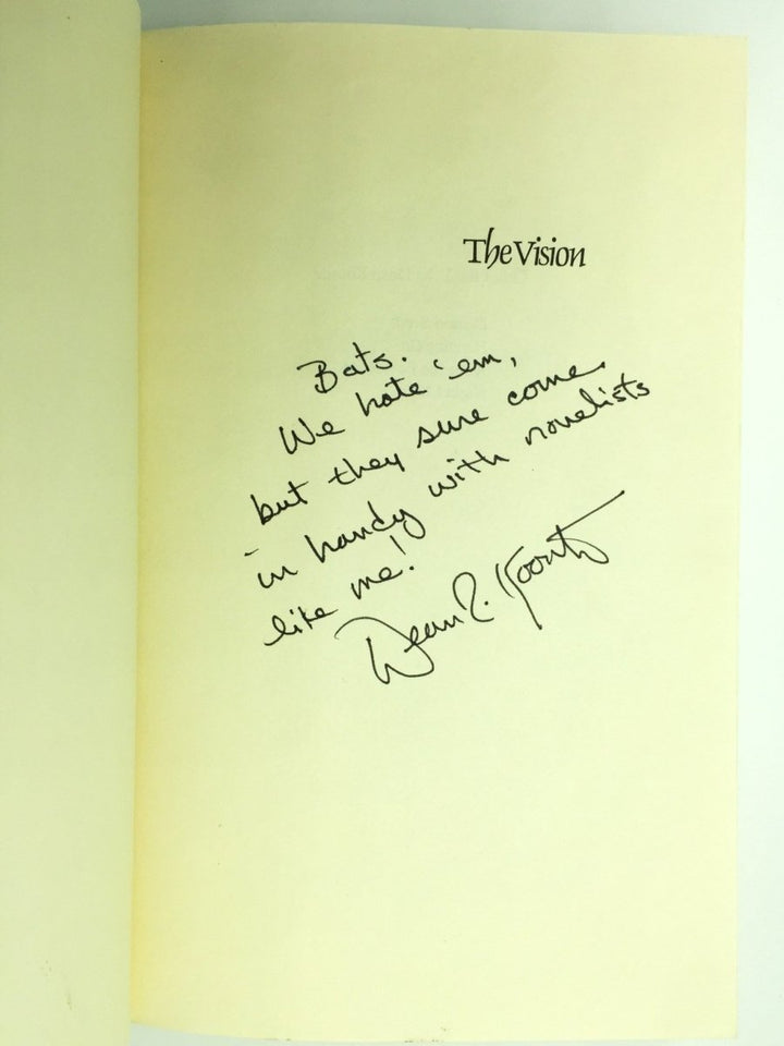 Koontz, Dean - The Vision - SIGNED | back cover