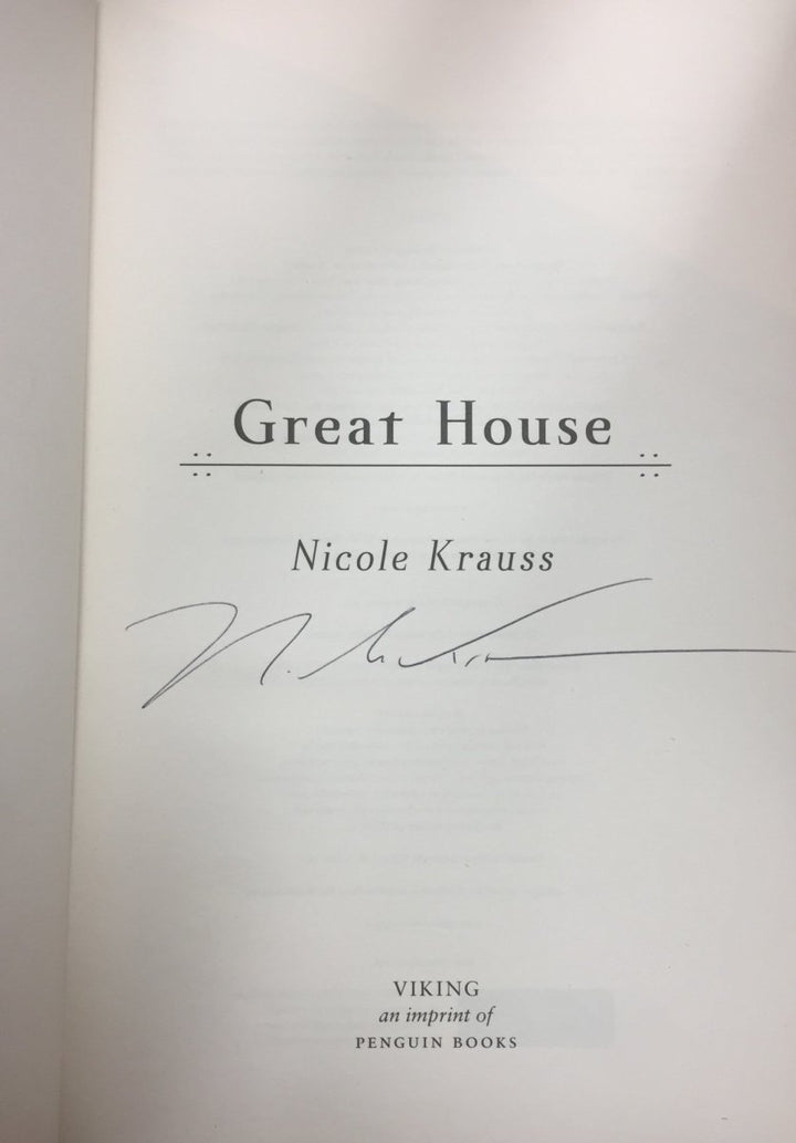 Krauss, Nicole - Great House - SIGNED | image5