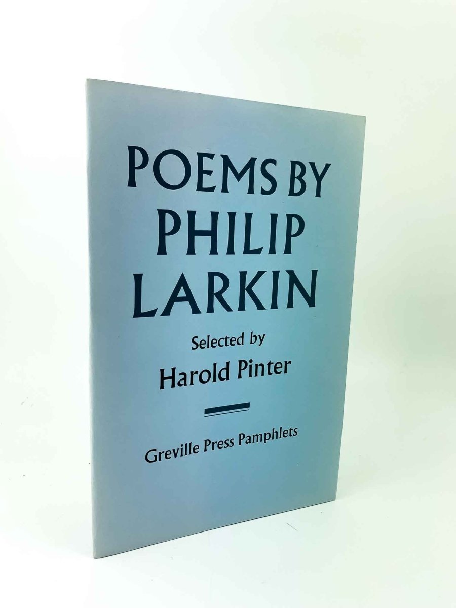 Larkin, Philip - Poems by Philip Larkin - SIGNED by selector, Harold Pinter - SIGNED | image1