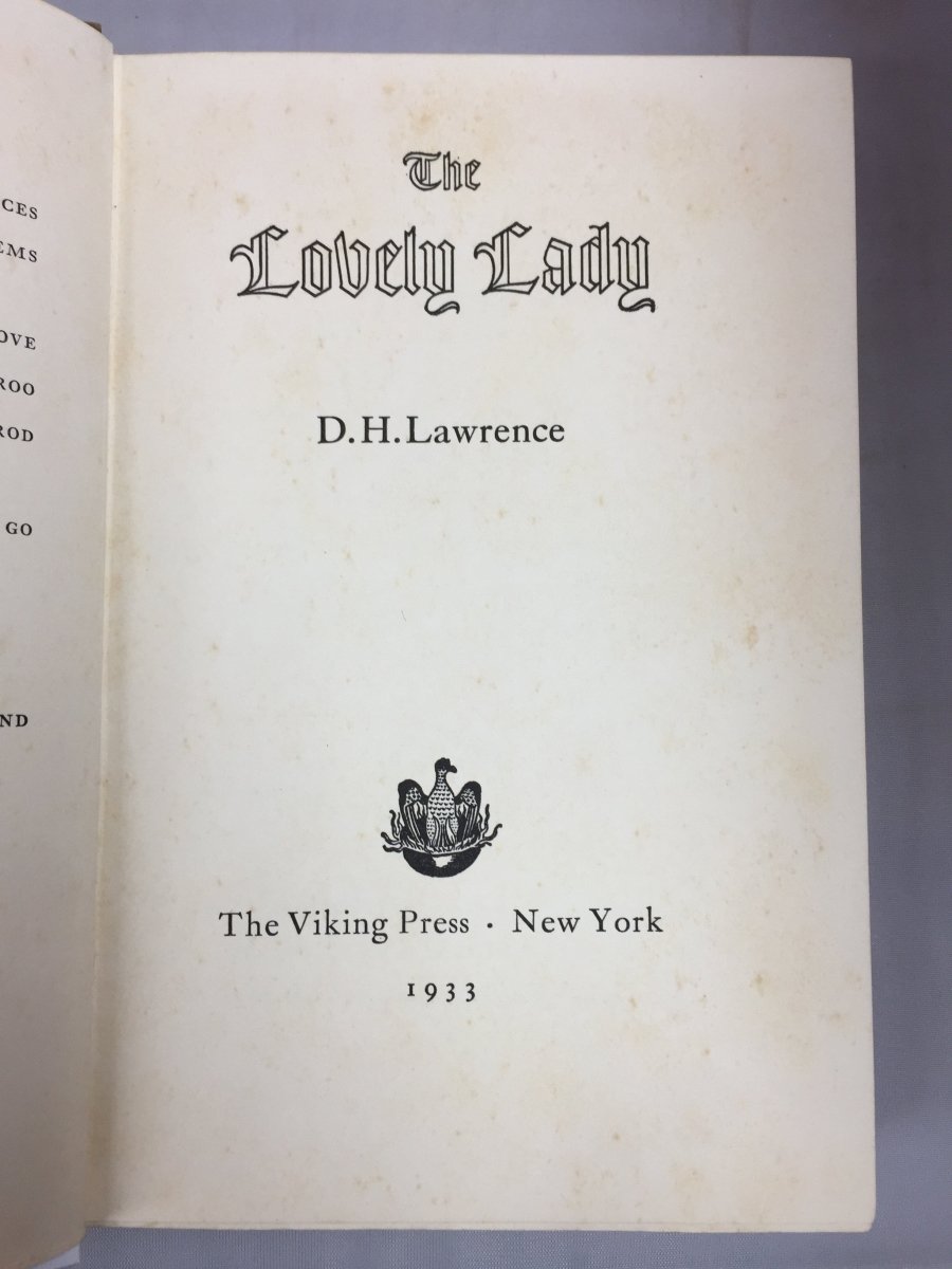 Lawrence, D H - The Lovely Lady | sample illustration