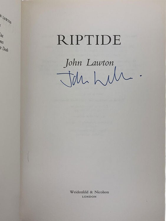 Lawton, John - Riptide - SIGNED | image2