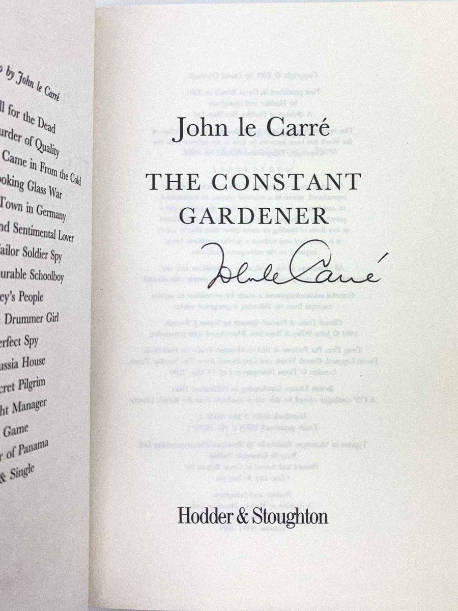 Le Carre, John - The Constant Gardener - SIGNED | image3