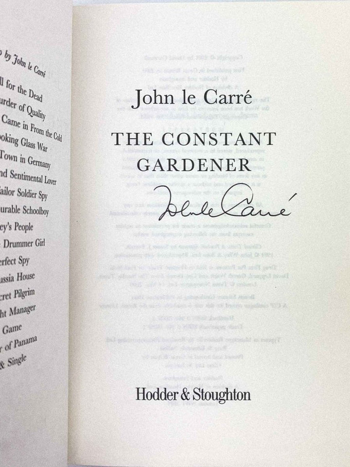 Le Carre, John - The Constant Gardener - SIGNED | image3