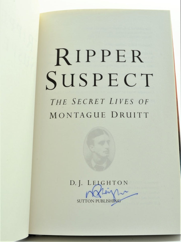 Leighton, D J - Ripper Suspect - SIGNED | back cover
