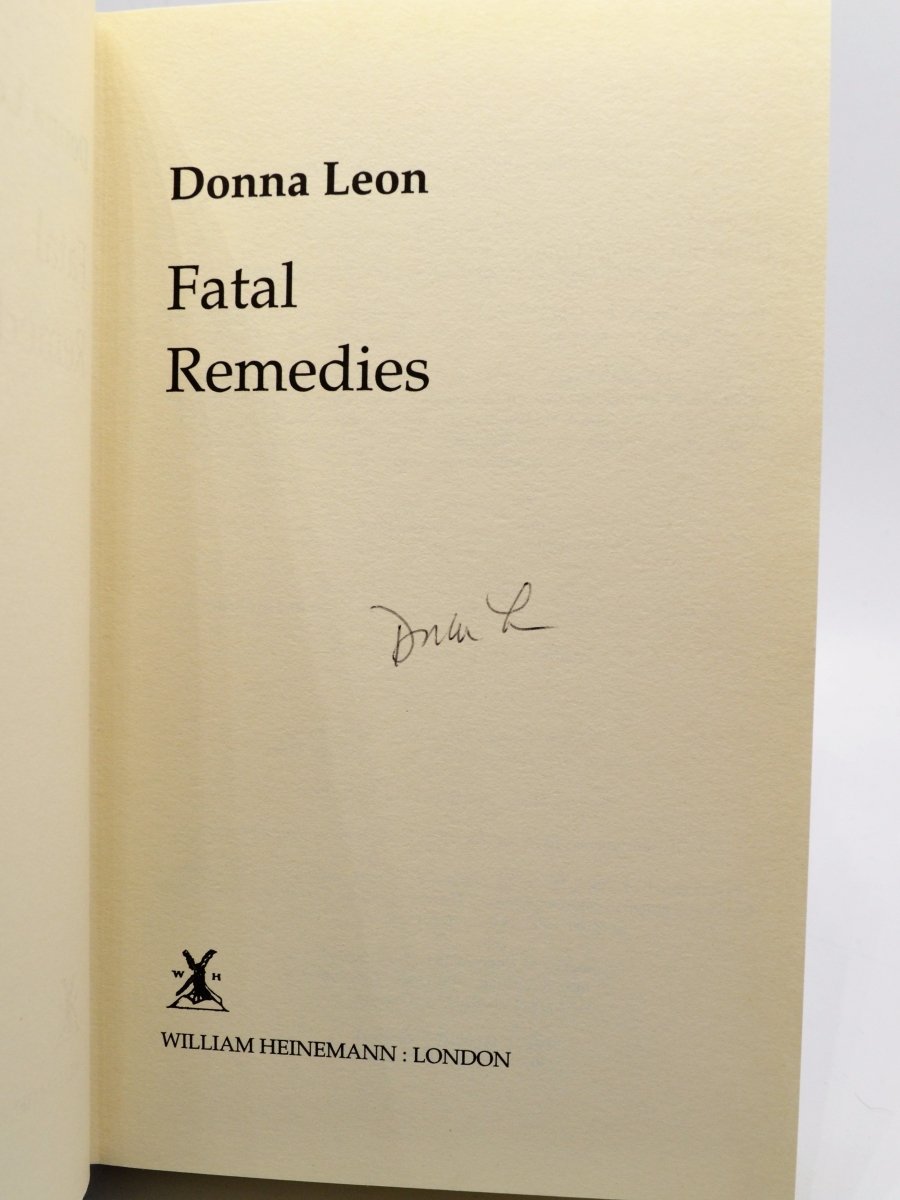 Leon, Donna - Fatal Remedies | back cover