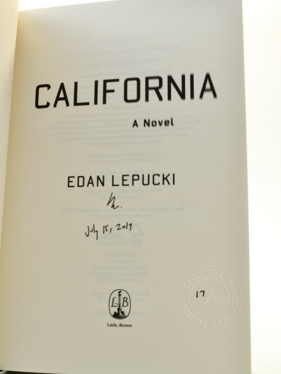 Lepucki, Edan - California - SIGNED | signature page