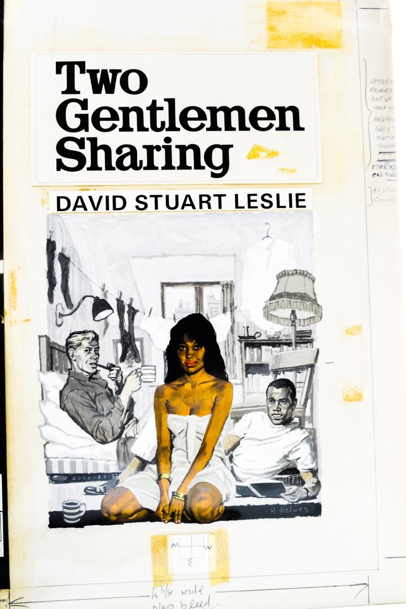 Leslie, David Stuart - Two Gentlemen Sharing ( Original Pan Dustwrapper Artwork ) | front cover