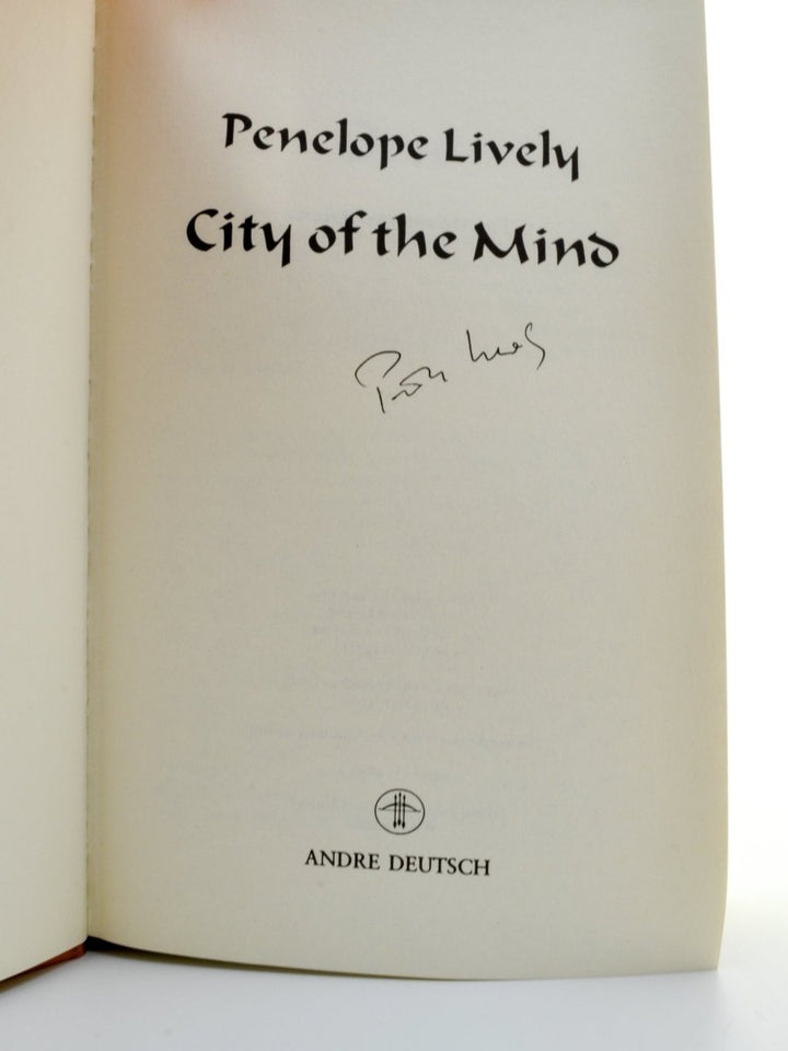 Lively, Penelope - City of the Mind - SIGNED | signature page