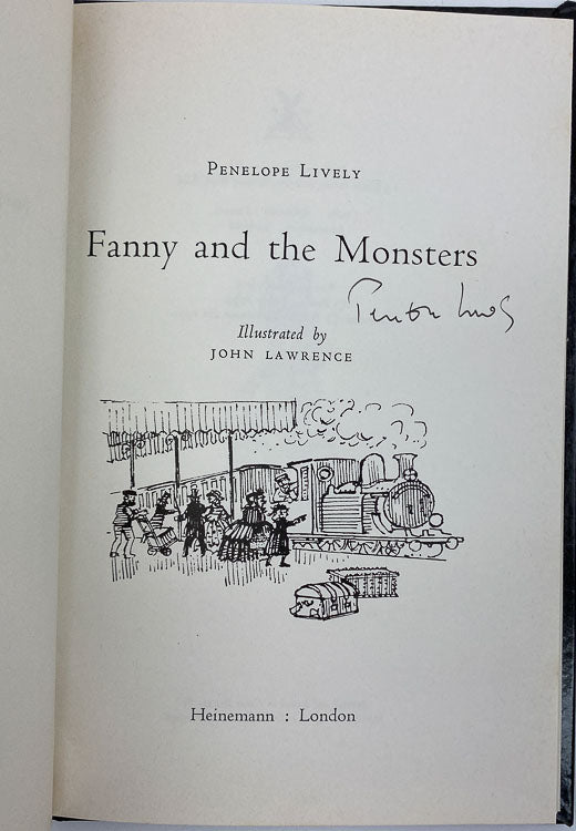 Lively, Penelope - Fanny and the Monsters - SIGNED | signature page
