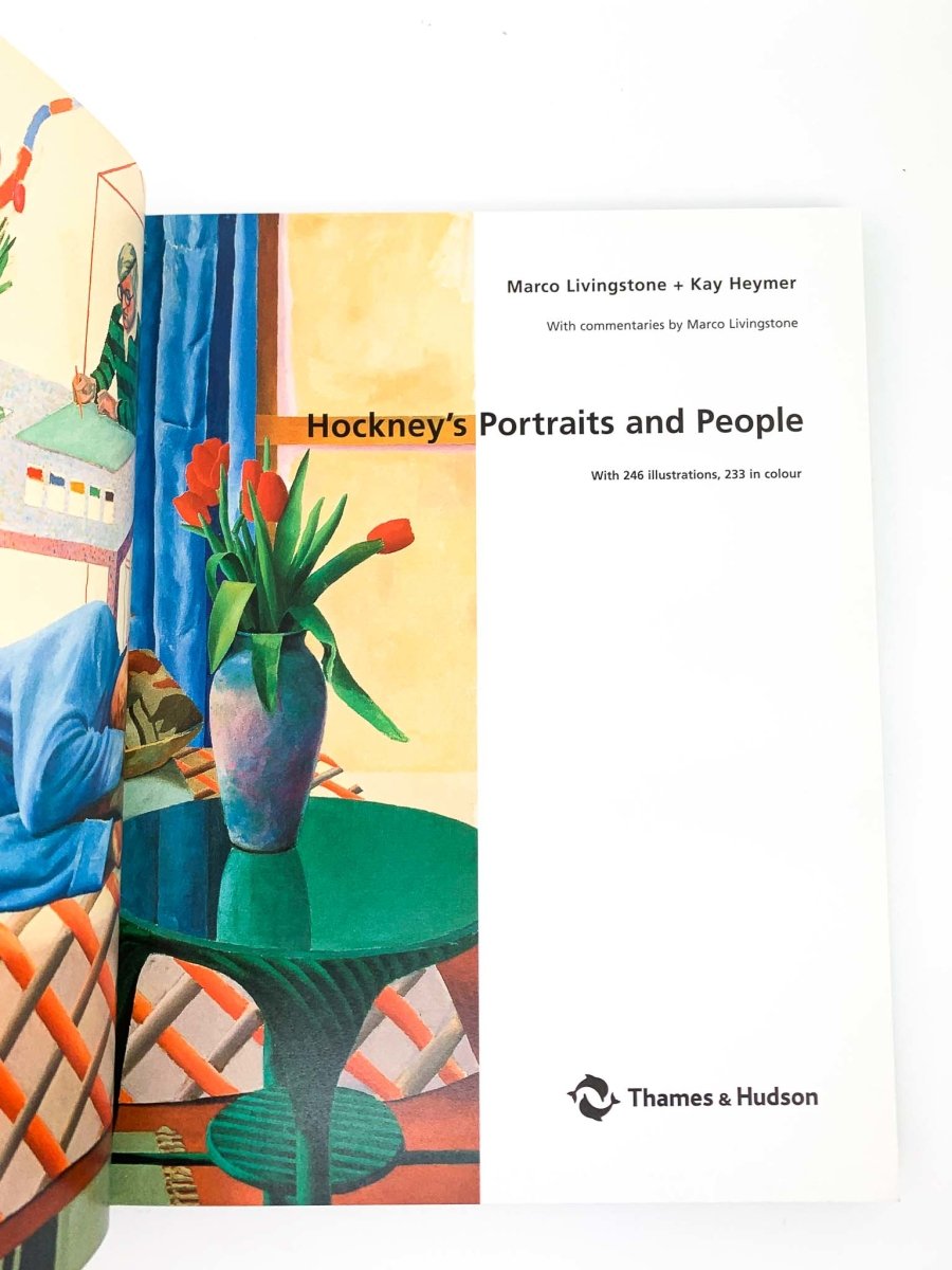 Livingstone, Marco - Hockney's Portraits and People | signature page