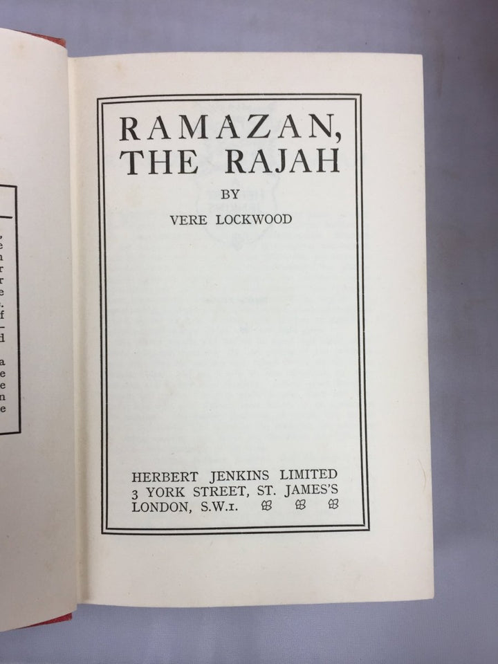 Lockwood, Vere - Ramazan the Rajah | sample illustration