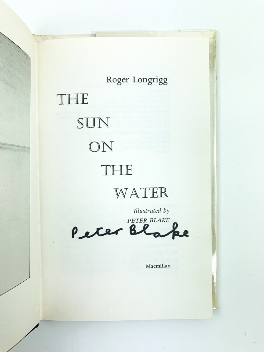 Longrigg, Roger - The Sun on the Water - SIGNED | signature page