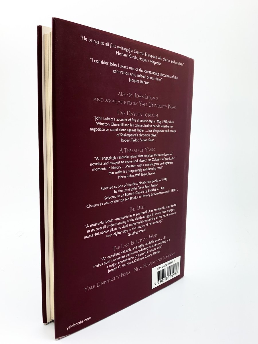 Lukacs, John - At the End of an Age - SIGNED | back cover