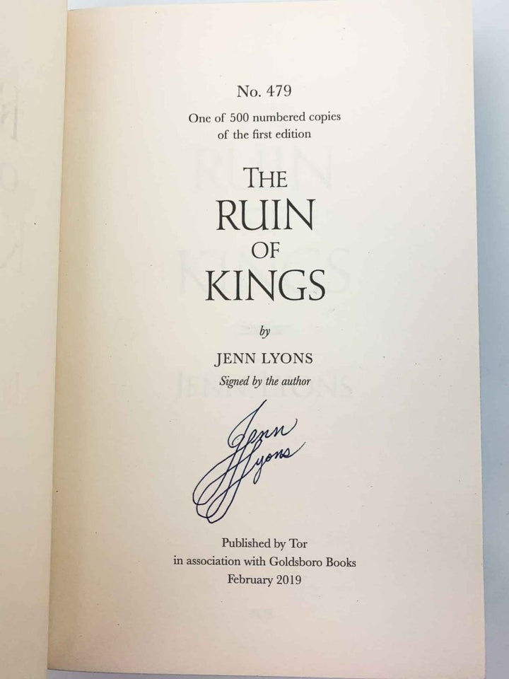 Lyons, Jenn - The Ruin of Kings - SIGNED | image3