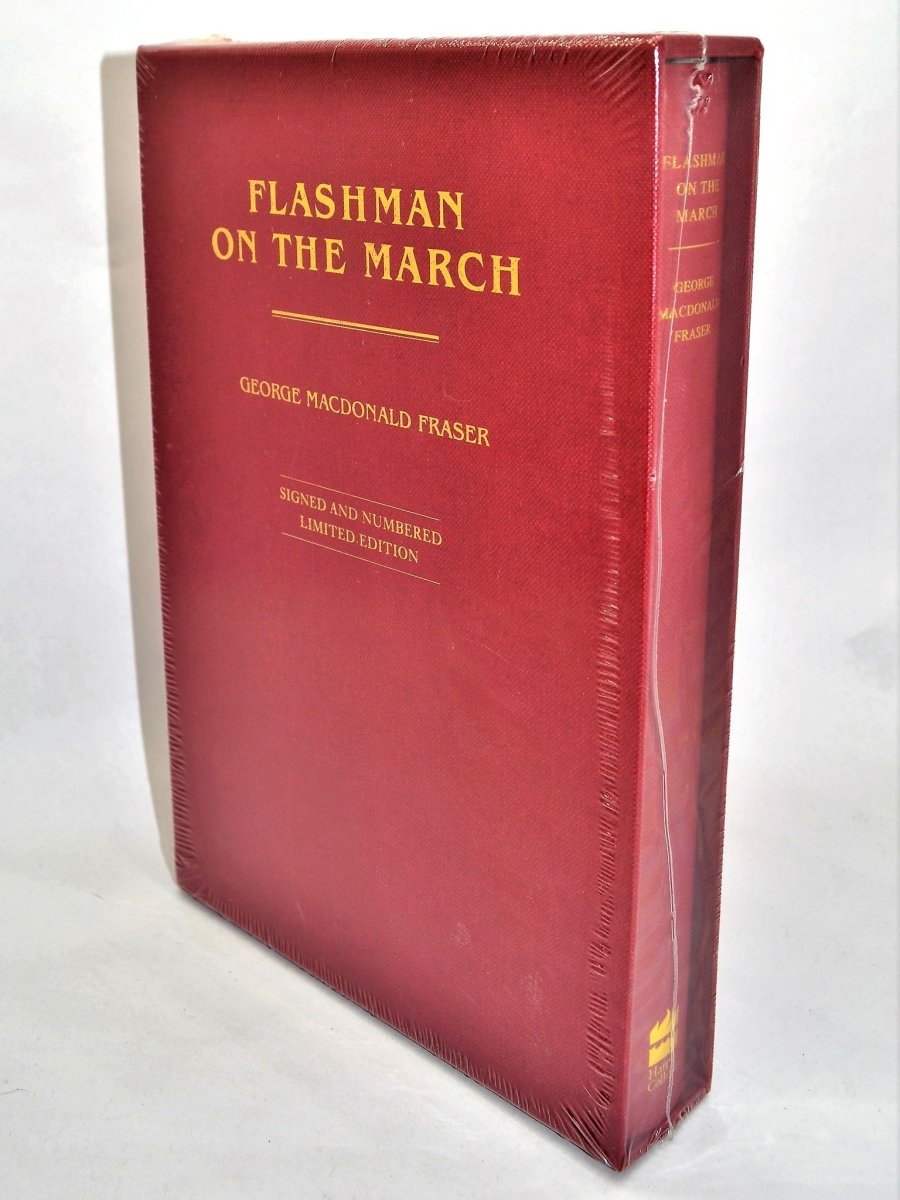 MacDonald Fraser, George - Flashman on the March - SIGNED | back cover