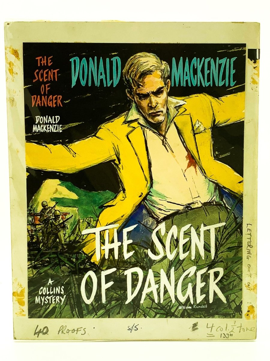 Mackenzie, Donald - The Scent of Danger ( Original Dustwrapper Artwork ) - SIGNED | front cover