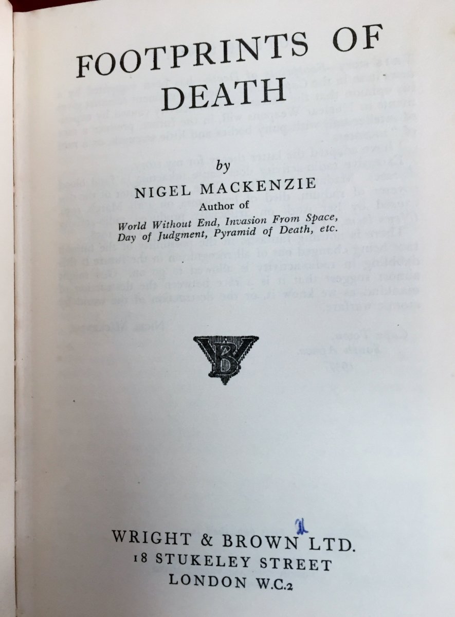 Mackenzie, Nigel - Footprints of Death | sample illustration