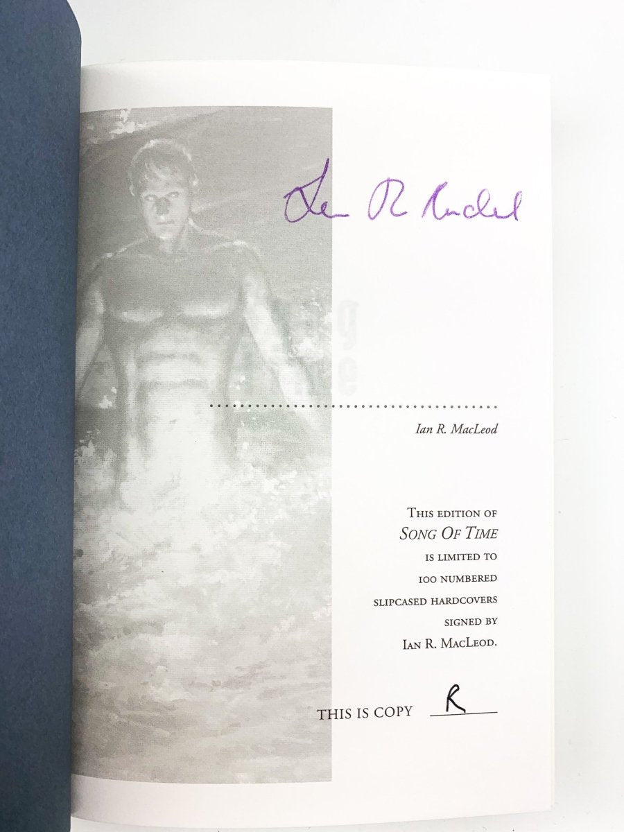 MacLeod, Ian R - Song of Time - SIGNED, LIMITED edition | signature page