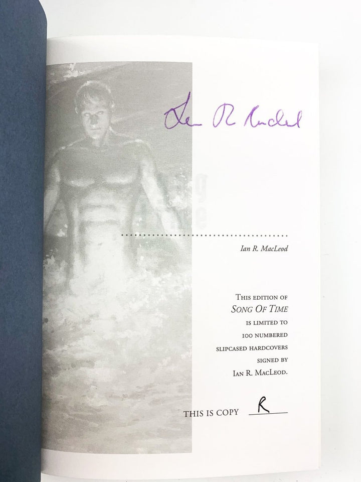 MacLeod, Ian R - Song of Time - SIGNED, LIMITED edition | signature page