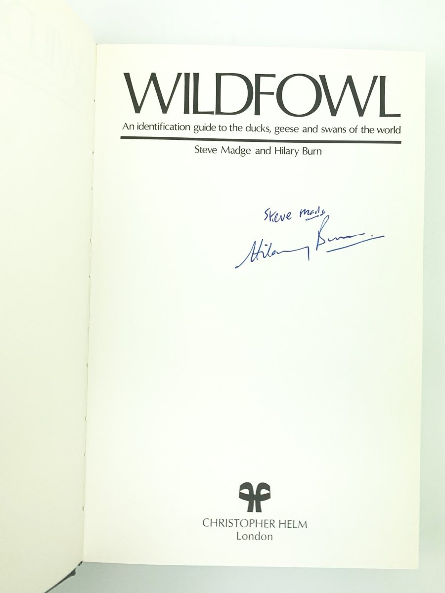Madge, Steve - Wildfowl : An Identification Guide to the Ducks, Geese and Swans of the World. - SIGNED | image3