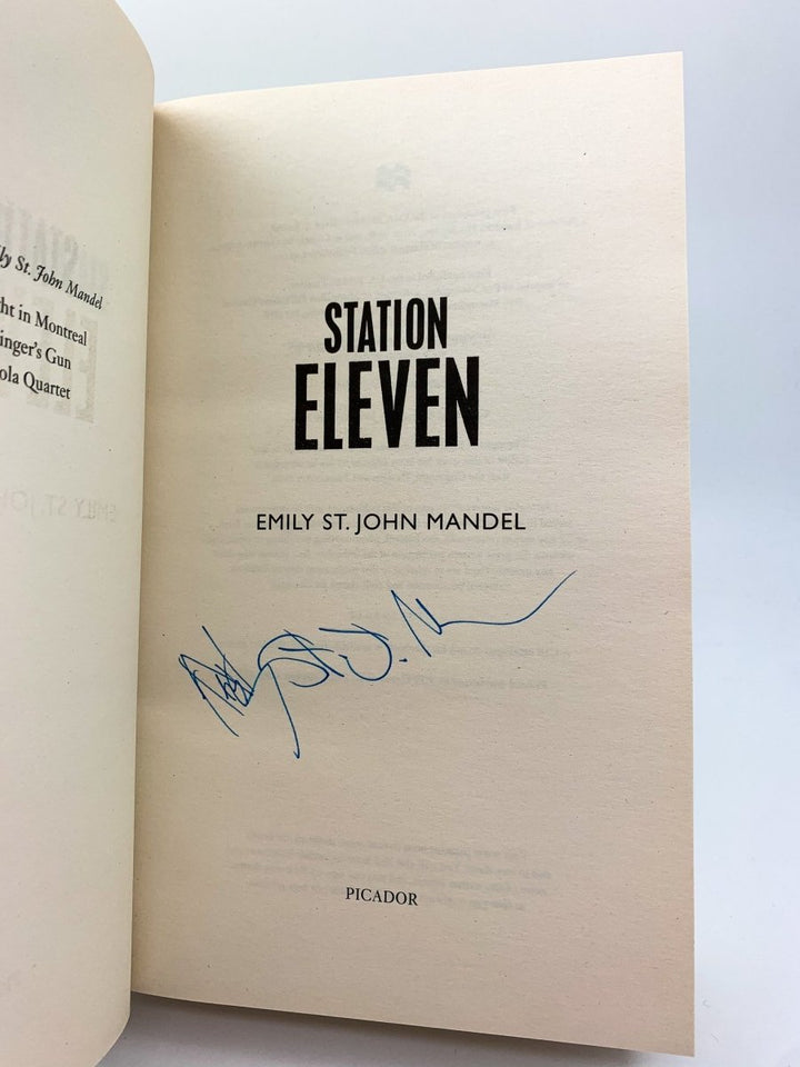 Mandel, Emily St John - Station Eleven - SIGNED | signature page