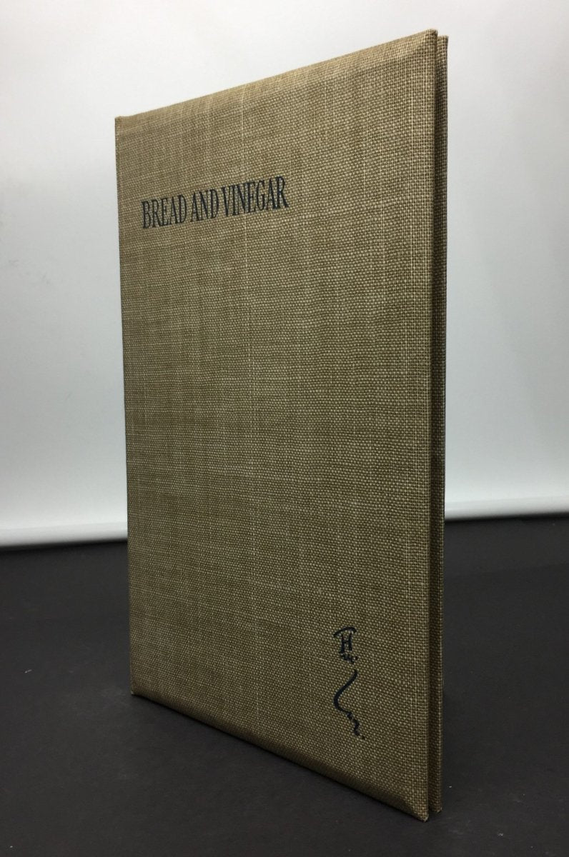 Manhood, H A - Bread and Vinegar - SIGNED | front cover