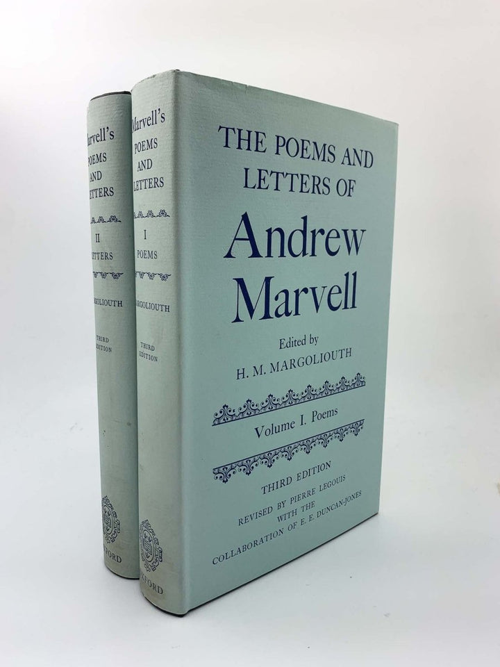 Marvell, Andrew - The Poems and Letters of Andrew Marvell ( two volumes ) | front cover