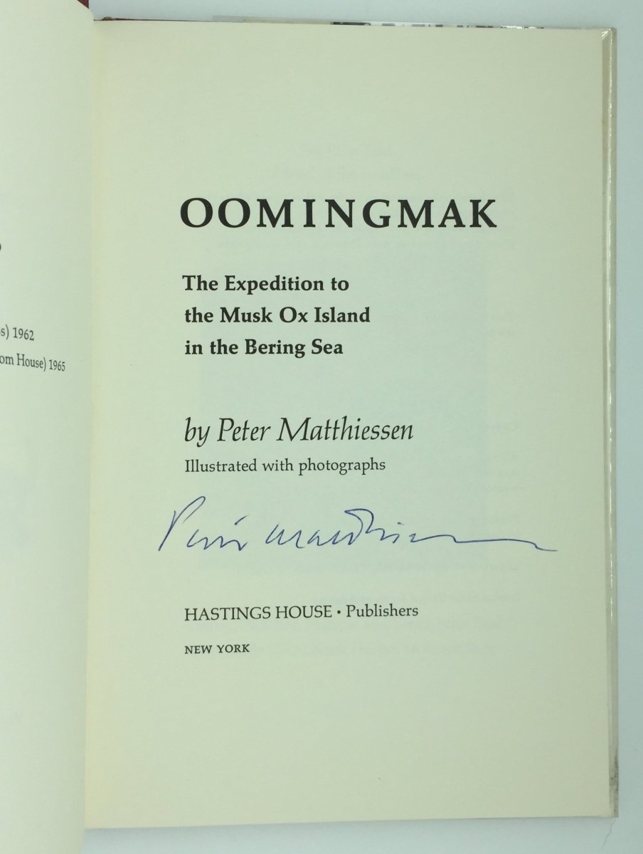 Matthiessen, Peter - Oomingmak | back cover