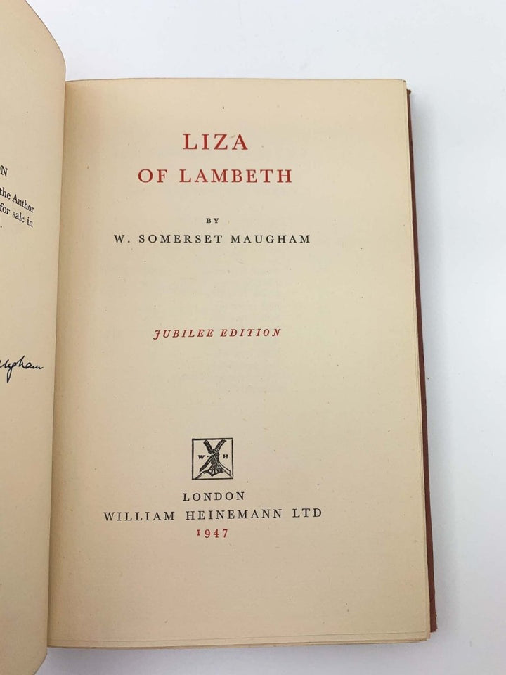 Maugham, W Somerset - Liza of Lambeth - SIGNED | image4