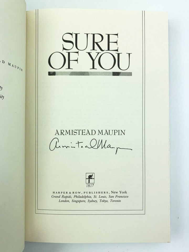 Maupin, Armistead - Sure of You - SIGNED | image3